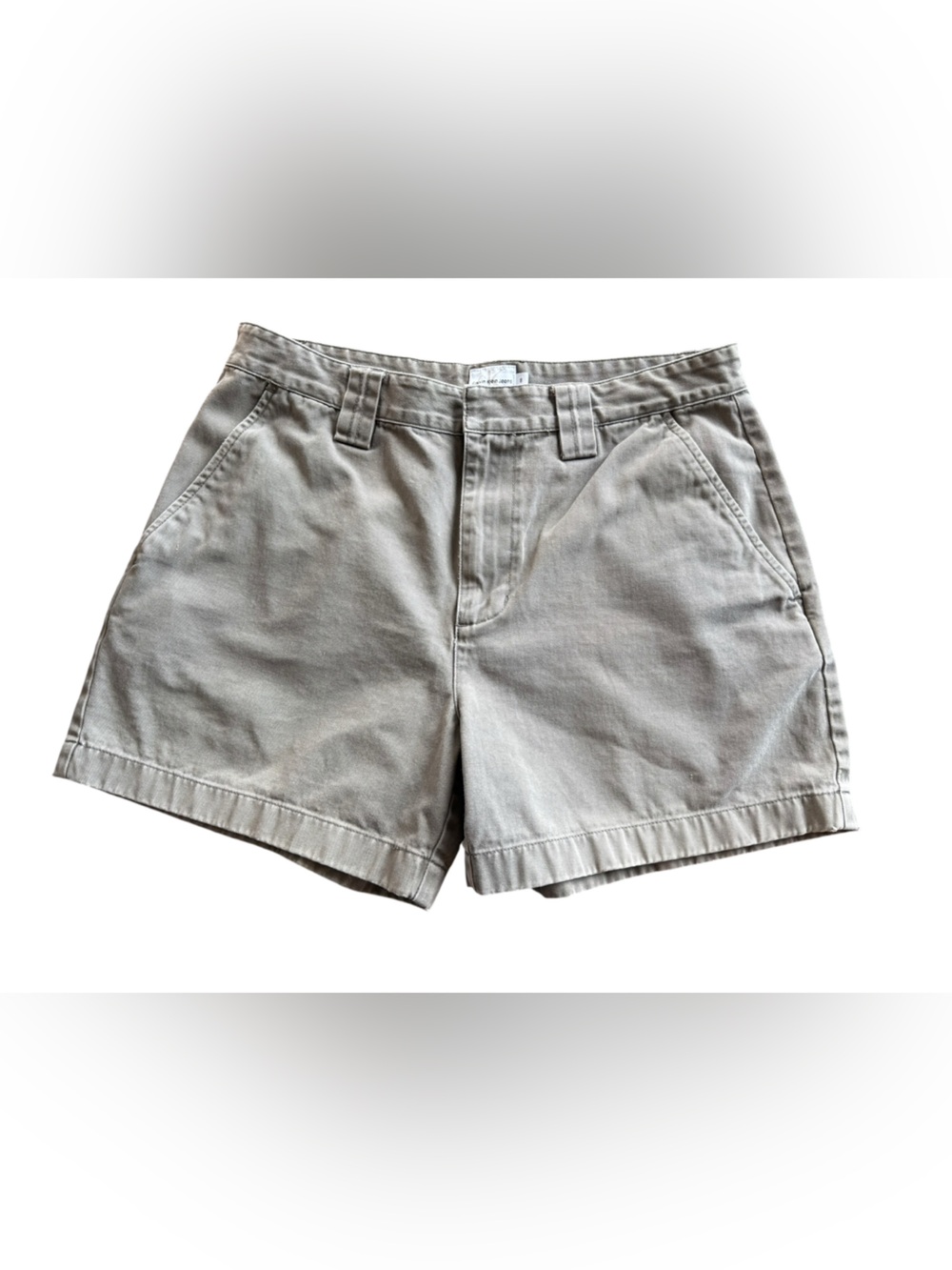Vintage 90s Calvin Klein Jeans Cotton Khaki Gray Chino Shorts 8